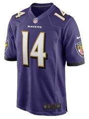 Nike Purple NFL Baltimore Ravens Home Game Jersey - Purple - Kyle Hamilton - Image 2 of 3