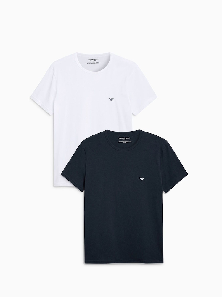 Emporio Armani Bodywear T-Shirts 2 Pack - Image 1 of 8