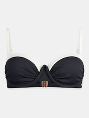 Mint Velvet Black/White Tie Detail Bikini Briefs - Image 11 of 13