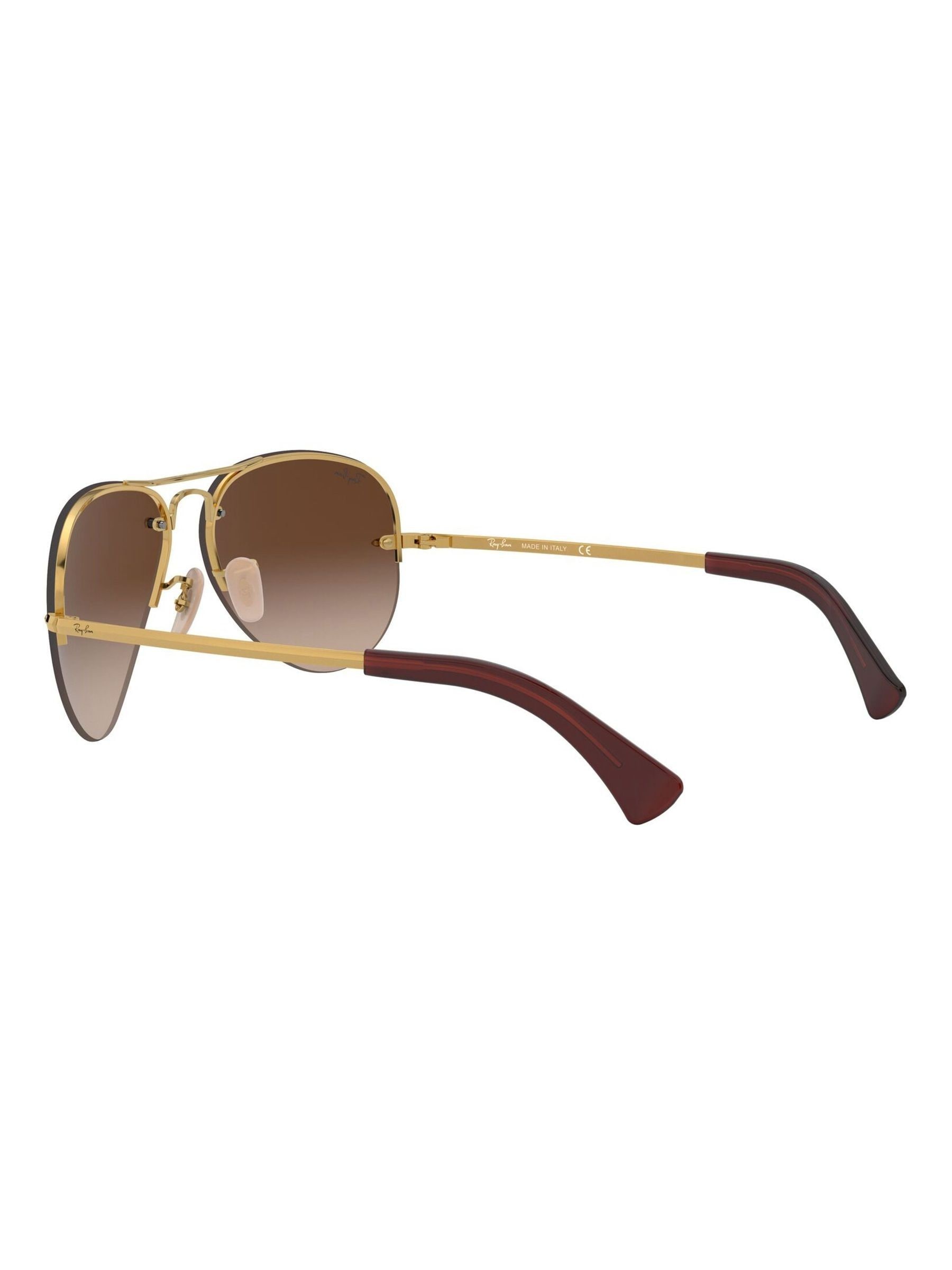 Buy Ray-Ban Gold and Brown Lens Lightforce Sunglasses from Next