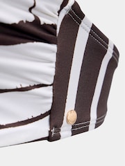 Mint Velvet Chocolate Brown Crop Bikini Top - Image 7 of 8