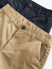 Navy/Stone Chino Shorts 2 Pack (3-16yrs) - Image 5 of 5
