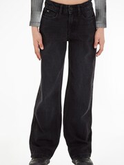Calvin Klein Kids Wide Leg Black Jeans - Image 1 of 6
