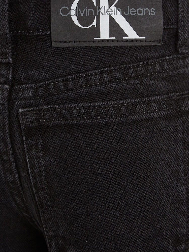 Calvin Klein Kids Wide Leg Black Jeans - Image 6 of 6
