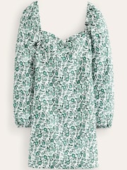 Boden Green Linen Mini Shift Dress - Image 5 of 5