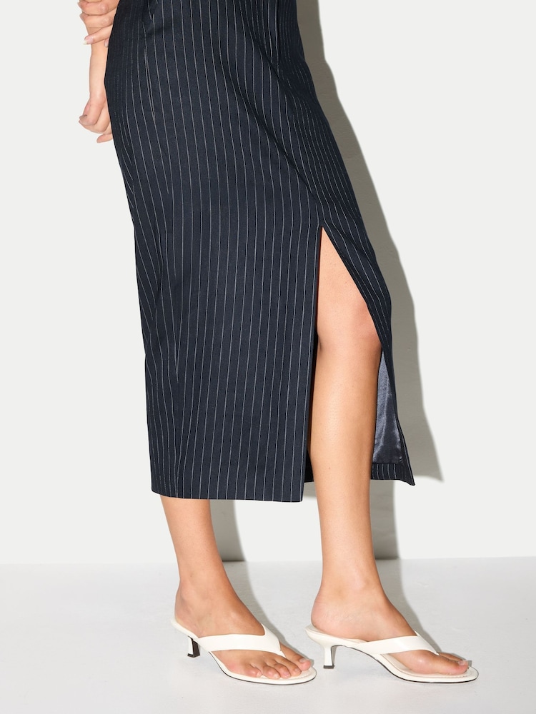 Jigsaw Blue Pinstripe Tailored Skirt - Image 1 of 5 Jigsaw Blue Pinstripe Tailored Skirt - Image 1 of 5
