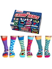 United Odd Socks Multi Grump Heads Grump Heads Socks - Image 1 of 4