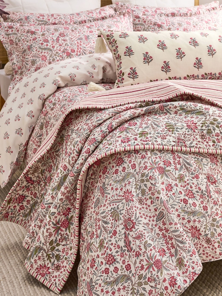 Christy Mulberry Newstead Cotton Sateen Reversible Bedspread - Image 1 of 4 Christy Mulberry Newstead Cotton Sateen Reversible Bedspread - Image 1 of 4