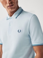 Fred Perry Mens Twin Tipped Polo Shirt - Image 4 of 7
