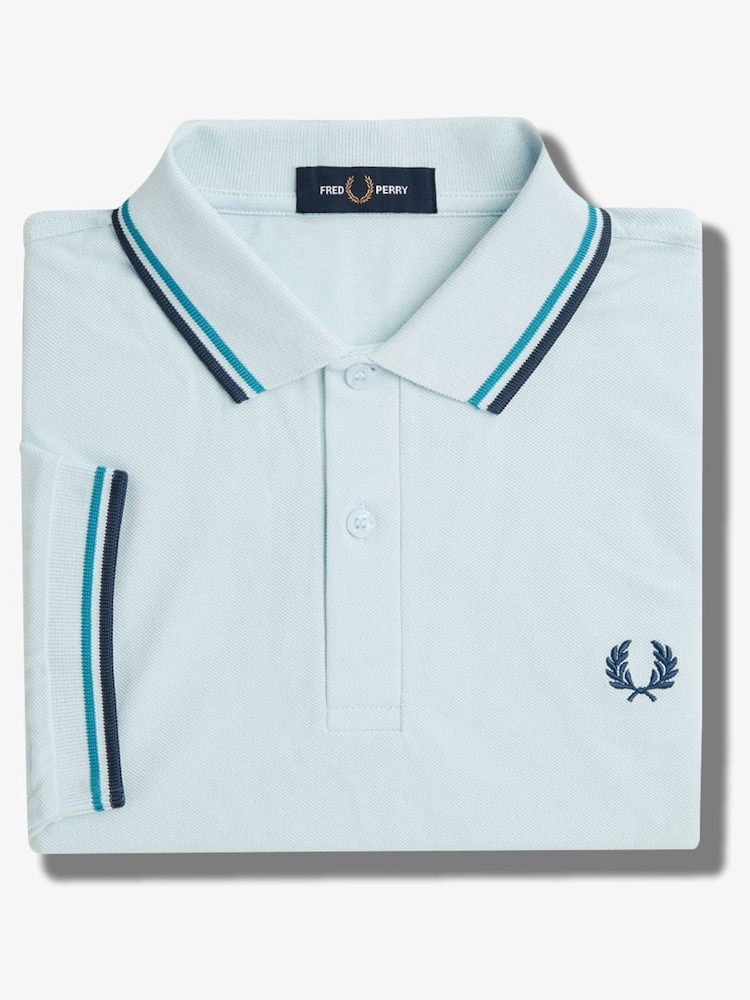 Fred Perry Mens Twin Tipped Polo Shirt - Image 7 of 7 Fred Perry Mens Twin Tipped Polo Shirt - Image 7 of 7