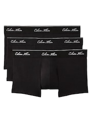 Calvin Klein Black Low Rise Icon Cotton Stretch Trunks 3 Pack - Image 1 of 5