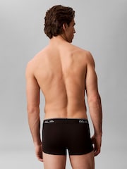 Calvin Klein Black Low Rise Icon Cotton Stretch Trunks 3 Pack - Image 3 of 5