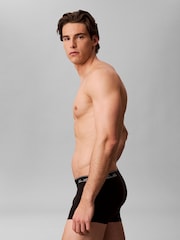 Calvin Klein Black Low Rise Icon Cotton Stretch Trunks 3 Pack - Image 5 of 5