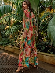 Bright Floral Kew Collection Long Sleeve Maxi Dress - Image 2 of 6