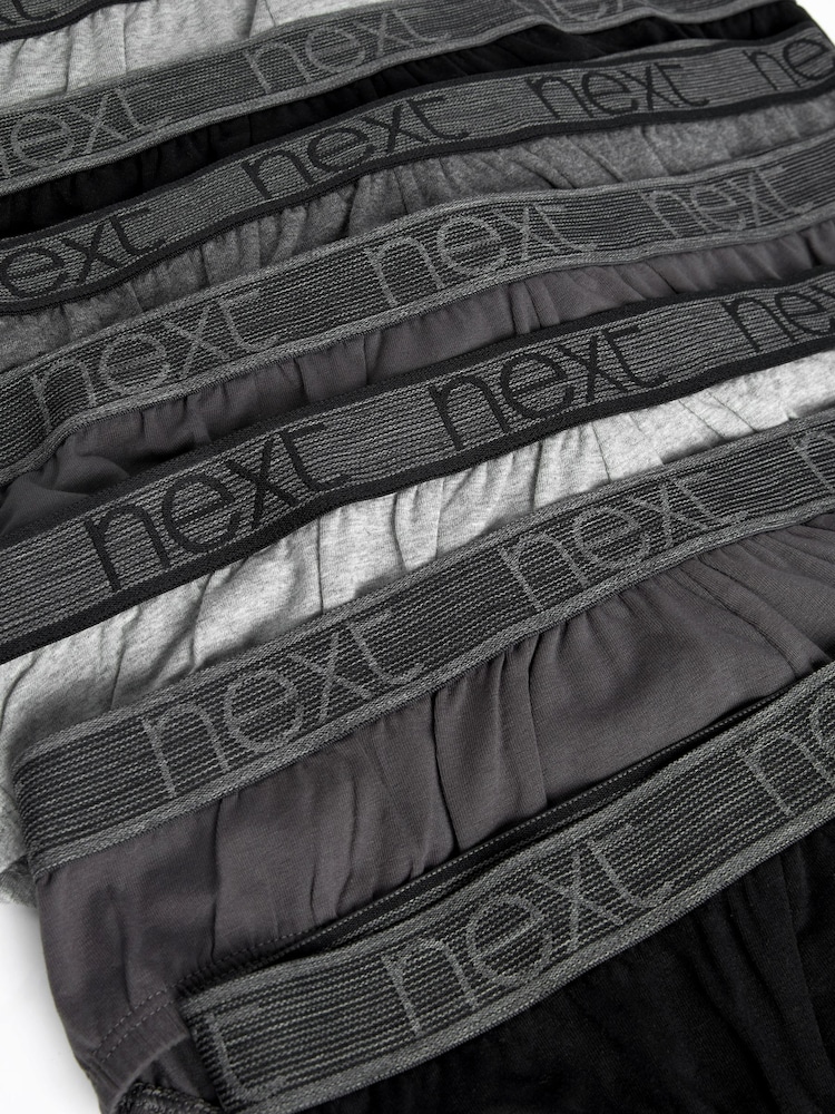 Grey 10 pack Cotton Rich Briefs - Image 2 of 2