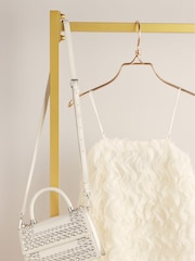 Cream 3D Ruffle Texture Mini Dress - Image 7 of 9