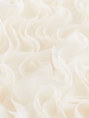 Cream 3D Ruffle Texture Mini Dress - Image 8 of 9