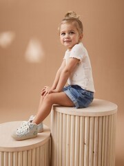 Ditsy Floral Short Sleeve Rib Top (3mths-7yrs) - Image 4 of 7