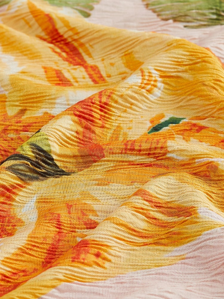 Palstellrosa/Blumendesign - Kew Collection Kurzärmeliges Maxikleid mit V-Ausschnitt und Blumenprint - Bild 3 von 3 Palstellrosa/Blumendesign - Kew Collection Kurzärmeliges Maxikleid mit V-Ausschnitt und Blumenprint - Bild 3 von 3