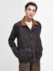 Barbour® Olive Green Utility Spey Waxed Jacket - Image 5 of 11