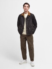 Barbour® Olive Green Utility Spey Waxed Jacket - Image 7 of 11