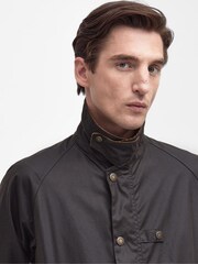 Barbour® Olive Green Utility Spey Waxed Jacket - Image 9 of 11