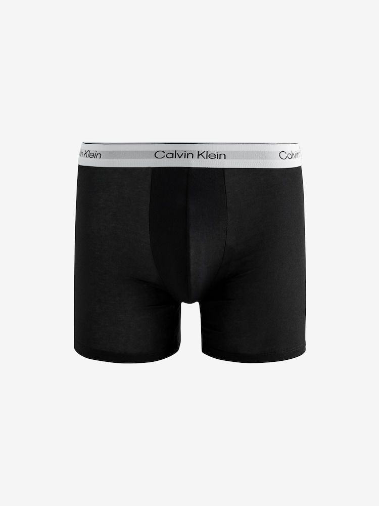 Calvin Klein Black Boxer Briefs 5 Pack - Icon Cotton Stretch - Image 2 of 6