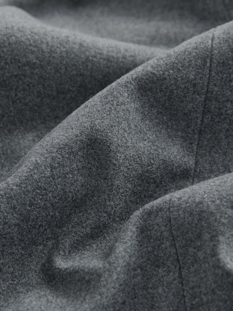 Dark Grey Brushed Double Breasted Blazer - Image 7 of 7