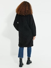 Threadbare Black Borg Single Breasted Overcoat - Image 2 of 5
