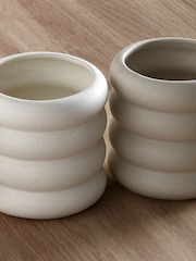 Set of 2 Natural Scandi Speckle Mugs - Image 2 of 4