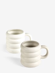 Set of 2 Natural Scandi Speckle Mugs - Image 4 of 4