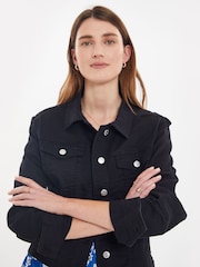 Threadbare Black Classic Denim Jacket - Image 4 of 4