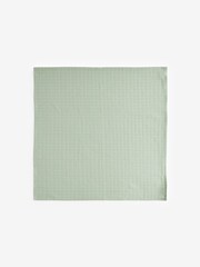 Blue/Green Baby Muslin Cloths 4 Packs - Image 3 of 7