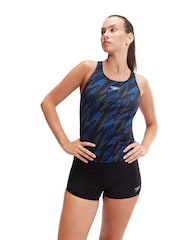 Speedo Black Womens Hyper Boom Tankini - Image 1 of 9