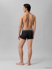 Calvin Klein Black Chrome Icon Cotton Stretch Boxer Trunks 3 Pack - Image 3 of 5