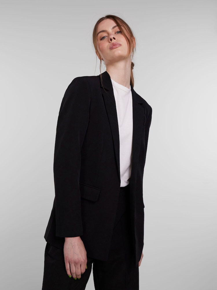 PIECES Black Relaxed Fit Blazer - Image 1 of 6