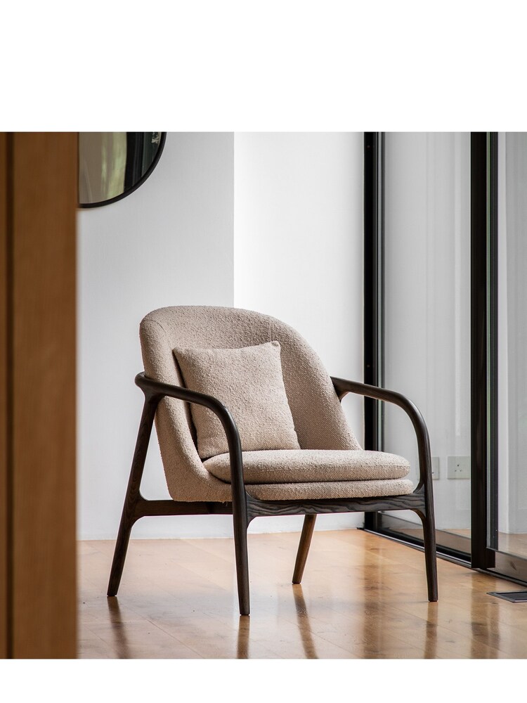 Gallery Home Taupe Amera Armchair - Image 1 of 8