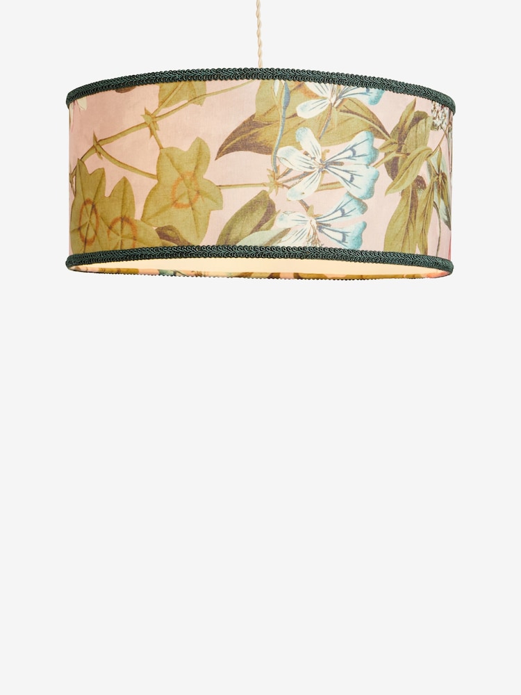 Clarke and Clarke Multicolour Passiflora Drum Lamp Shade - Image 2 of 2