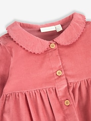 JoJo Maman Bébé Rose Pink Classic Cord Shirt Dress - Image 2 of 3