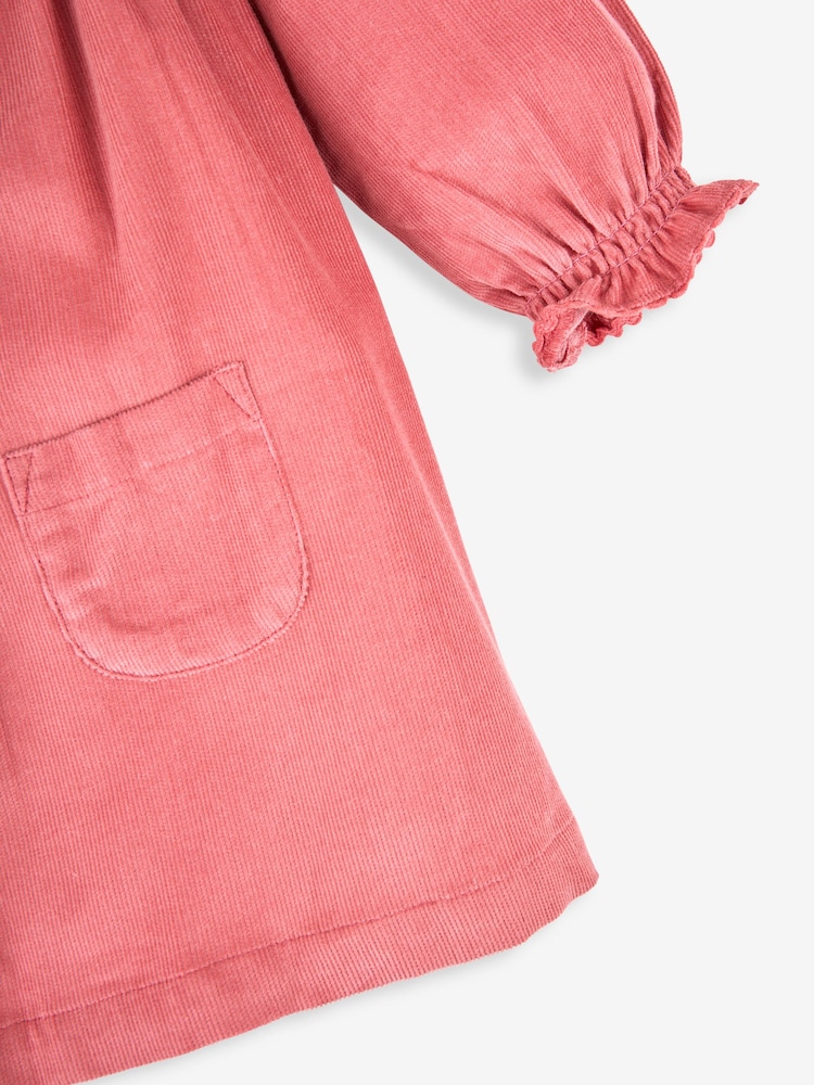 JoJo Maman Bébé Rose Pink Classic Cord Shirt Dress - Image 3 of 3 JoJo Maman Bébé Rose Pink Classic Cord Shirt Dress - Image 3 of 3