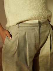 Neutral Cross Hatch Barrel Trousers - Image 3 of 6