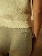 Neutral Cross Hatch Barrel Trousers - Image 4 of 6
