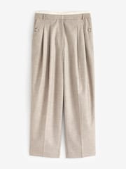 Neutral Cross Hatch Barrel Trousers - Image 5 of 6