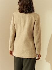 Neutral Warm Handle Blazer with Wool - Image 2 of 7