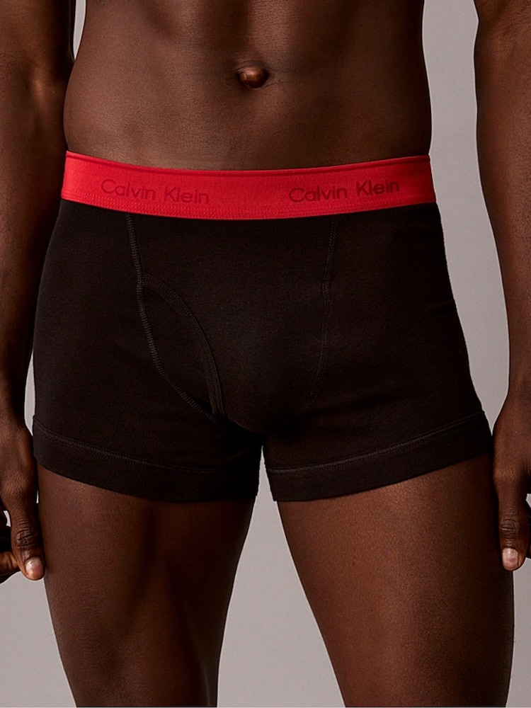 Calvin Klein Black Cotton Classics Trunks 5 Pack - Image 2 of 6 Calvin Klein Black Cotton Classics Trunks 5 Pack - Image 2 of 6