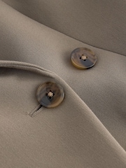 Brun/Khaki - Asymmetrisk justerbar midja Kavaj - Bild 8 av 8