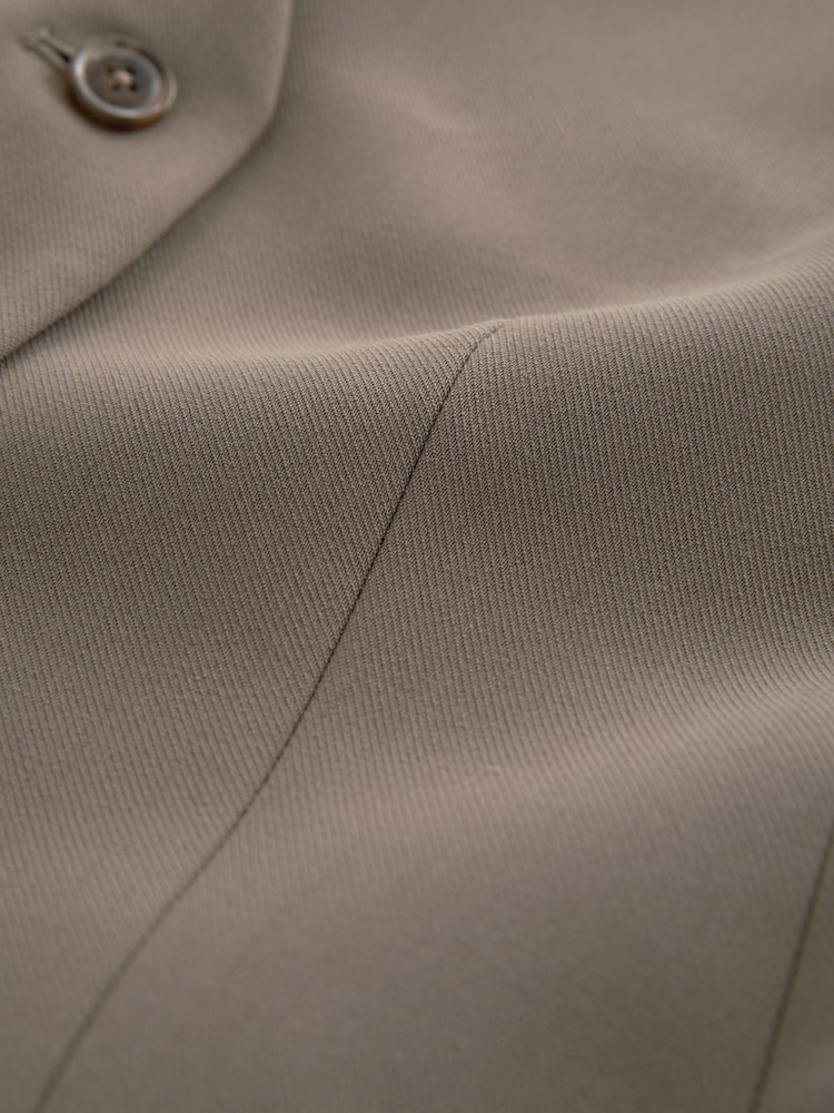 Brown/Khaki Tailored Button Through Waistcoat - Image 7 of 7