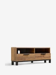 Dark Bronx Up to 46 inch Corner Oak Effect Slim TV Unit - Image 7 of 8