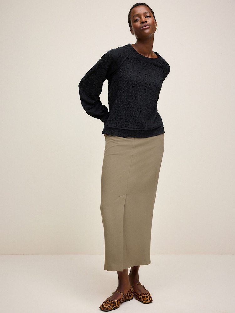 Brown / Khaki Twill Skirt - Image 1 of 7