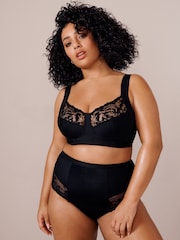 Black F-K Ultimate Comfort Cup Padded Strap Non Pad Non Wired Bra with Side Support - Image 2 of 7